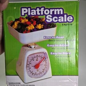 ETA hand2mind Platform Scale 5kg 11lb Analog Display Easy to Read Adjust Store